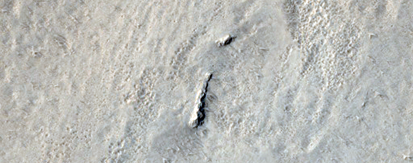 Tooting Crater Ejecta