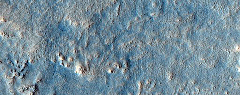 Gullies on Wall of Mesa in North Tempe Terra