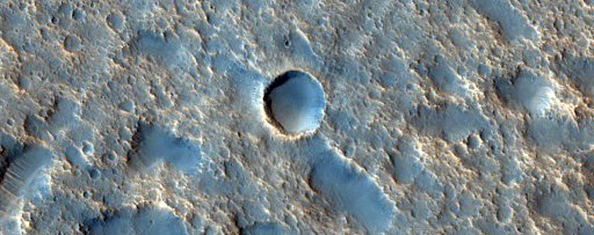 Impact Crater with Steep Slopes