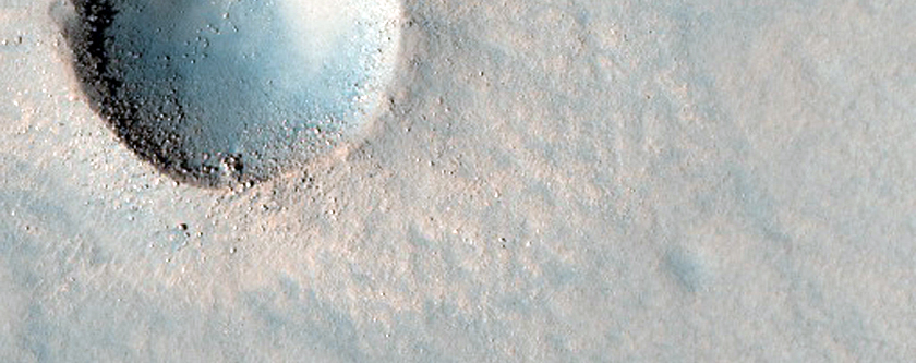 Crater on Northern Plains