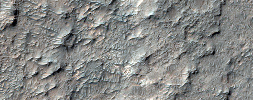 Landforms near Samara Valles