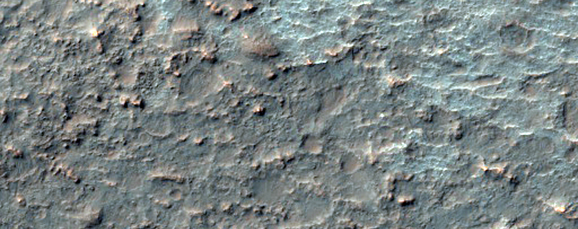 Fresh Impact Crater on Patch of Bedrock