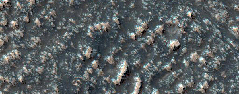 Volcanic Vent and Lava Flows in Syria Planum