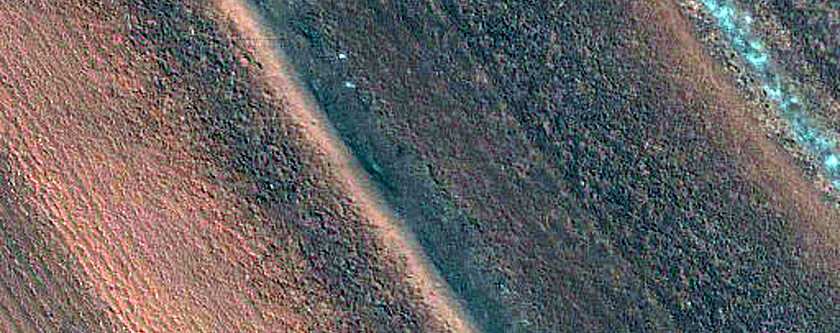 Pits on Mound of North Polar Layered Deposits