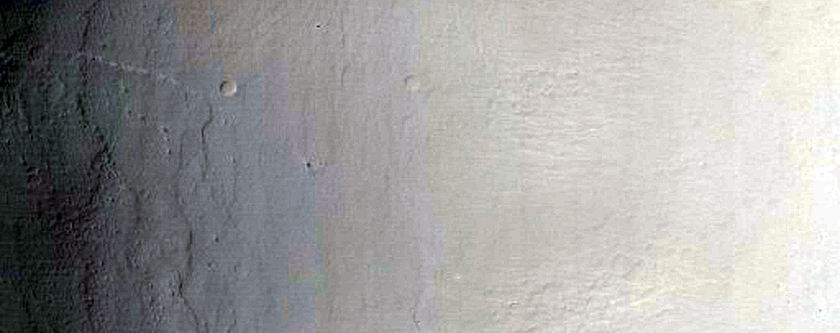 Crater in Daedalia Planum