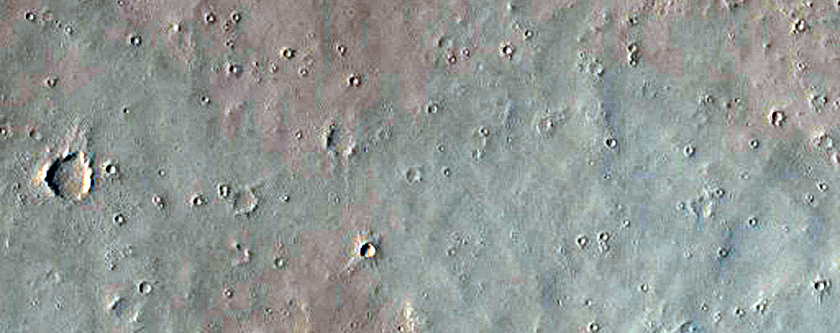 Channels Extending from Chain of Pits Near Ceraunius Fossae