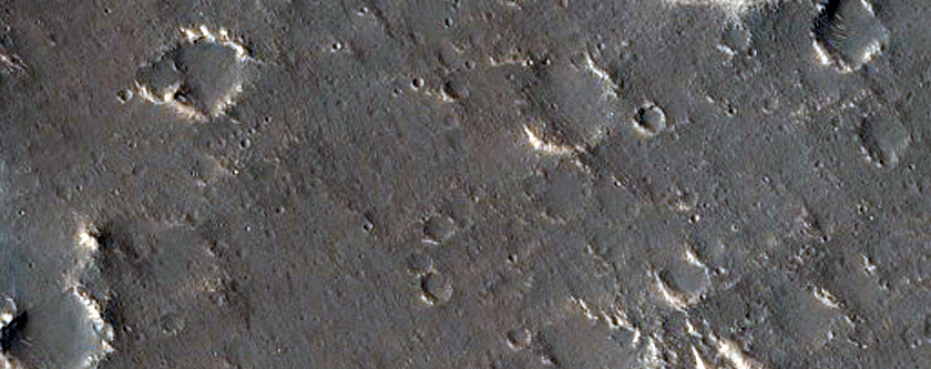 Rij kuilen in Utopia Planitia