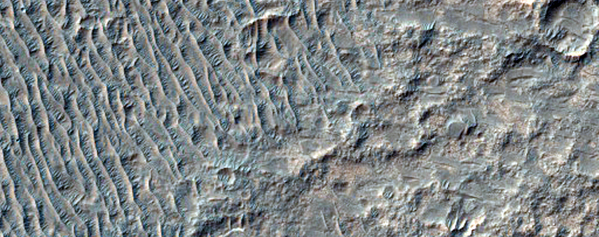 Large Exposure of Possible Phyllosilicates on Plains East of Eos Chasma