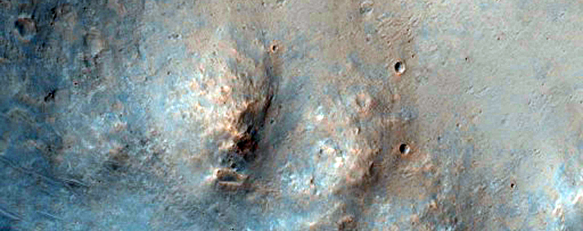 Crater with Central Pit in Tyrrhena Terra