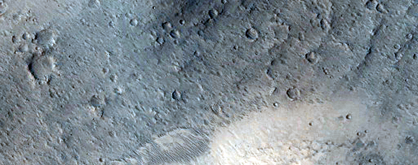 Buttes Formed by Eroding Crater Fill in Galilaei Crater