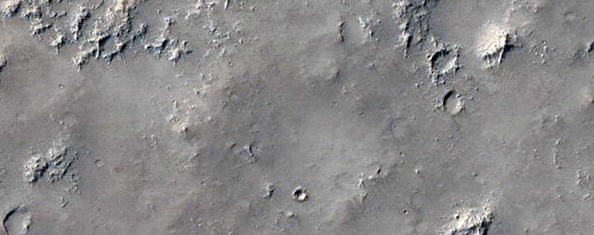 Lava Flow Spilling into Graben in Daedalia Planum