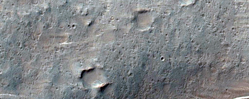 Tyrrhena Terra Crater Ejecta