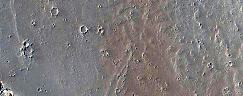 Fissure and Channel Southeast of Olympus Mons