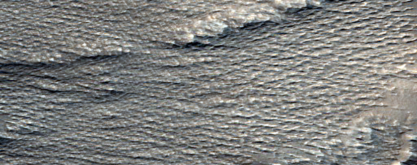 Ejecta Deposit of Rampart Crater