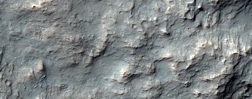Putative Chloride-Rich Deposits on Crater Rim
