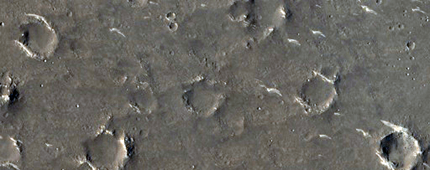 Cratered Cones in Utopia Planitia