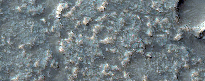 Margins of Lava Flows in Syria Planum