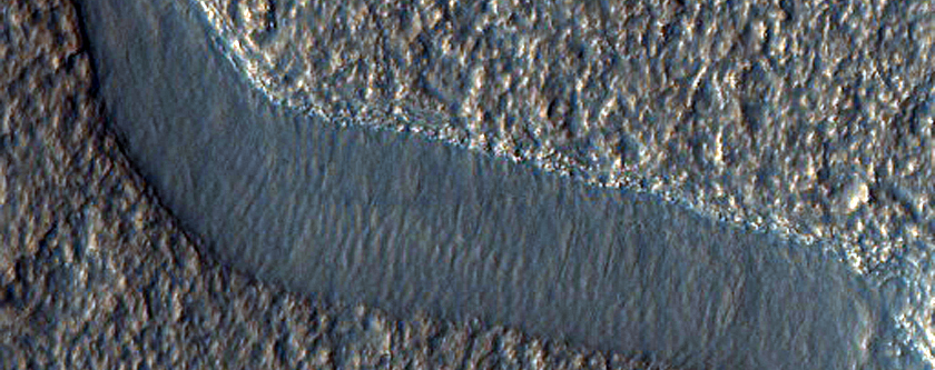 Drainage in Lyot Crater