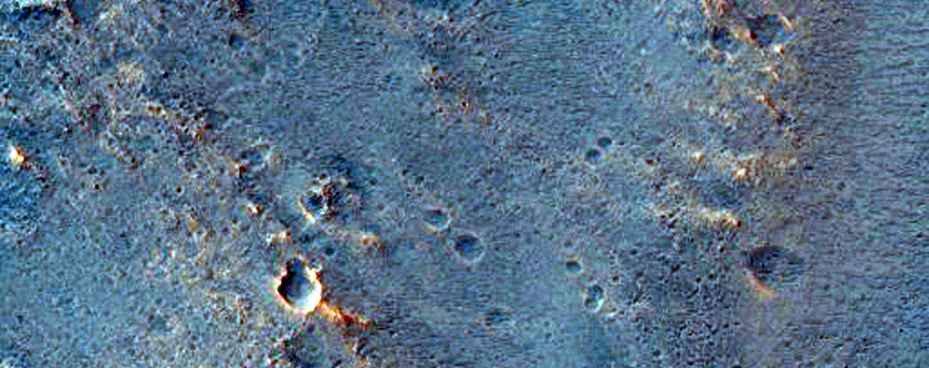 Des affleurements vers le nord de Mawrth Vallis