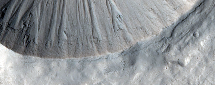 Mid-Latitude Crater