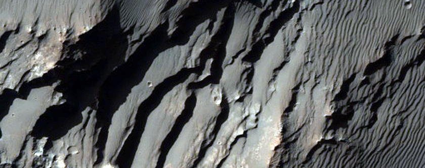 Layers Exposed near Atlantis Chaos