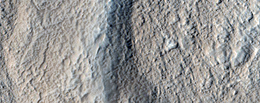 Mantled Crater Wall