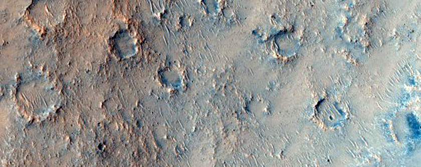 Layered Mesa in Isidis Planitia