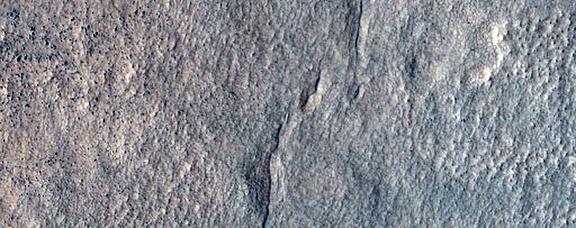 Layers in Crater Deposit in Protonilus Mensae