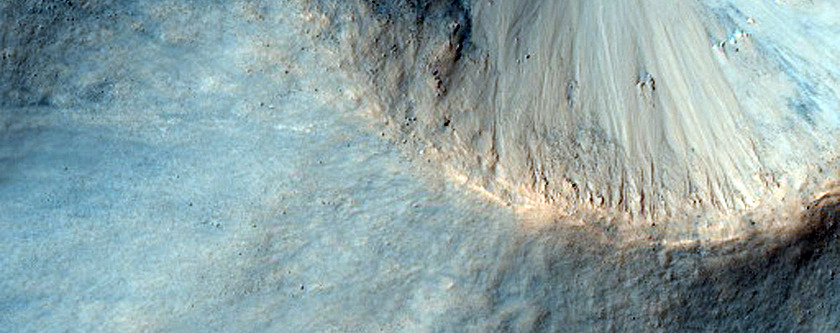 Fresh Small Crater in Libya Montes