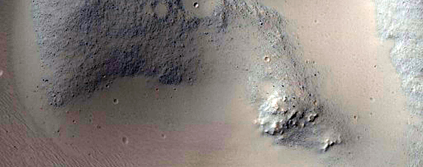 Impact Crater with Steep Slopes