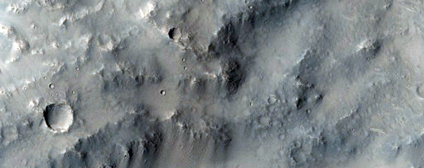 Steep Slopes of an Impact Crater