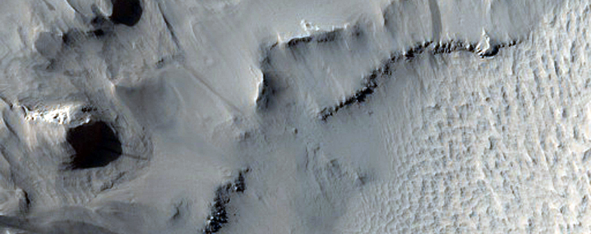 Small Craters in Eumenides Dorsum