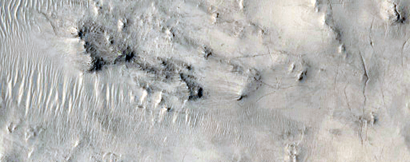 Diverse Bedrock in Crater Fill