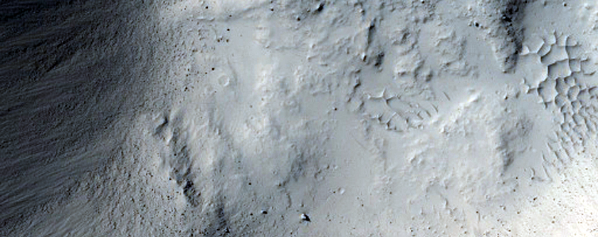 Well-Preserved Impact Crater in Elysium Planitia