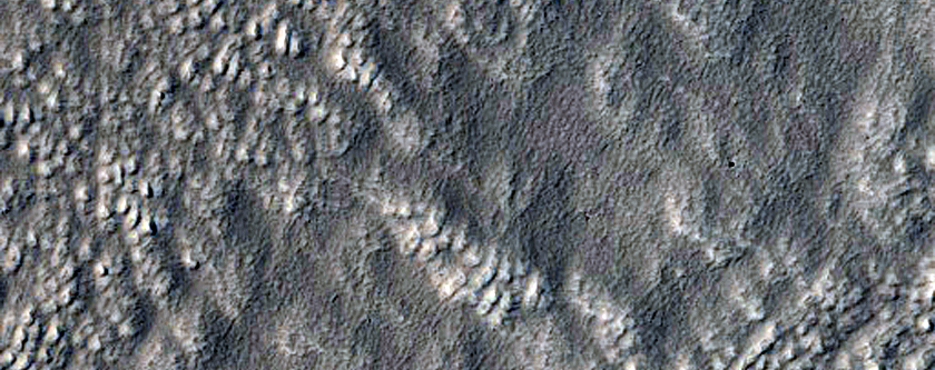 Ridge in Crater Wall