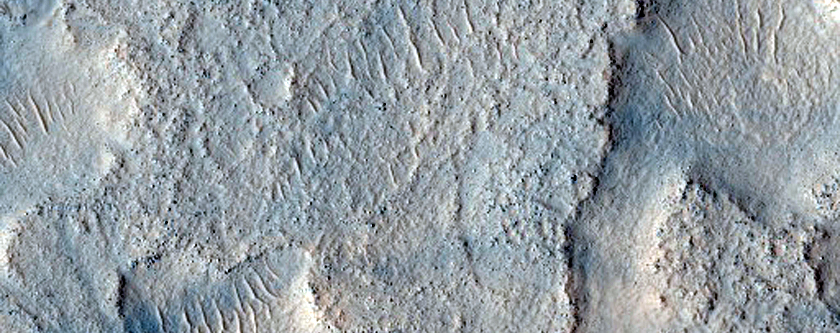 Possible Hydrothermal Activity on Floor of Crater
