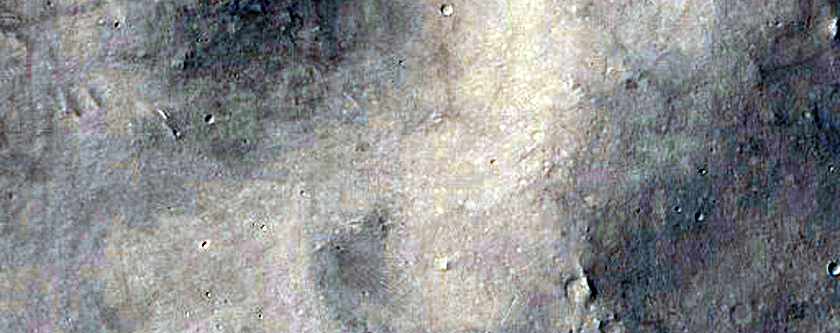 Dissected Terrain Near Peridier Crater