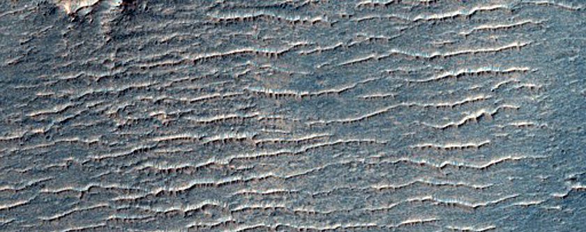 Channel Entering Southern Highlands Crater