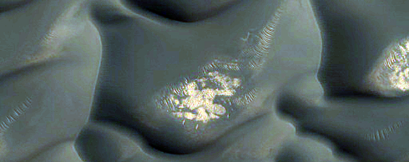 North Polar Gypsum Dune Change Detection
