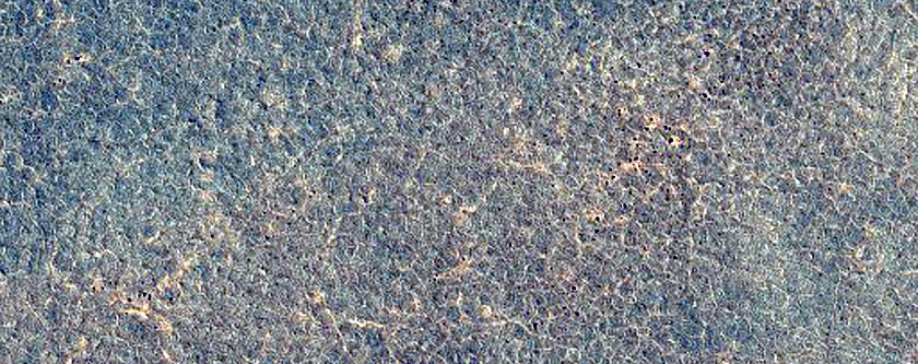 High-Latitude Icy Crater