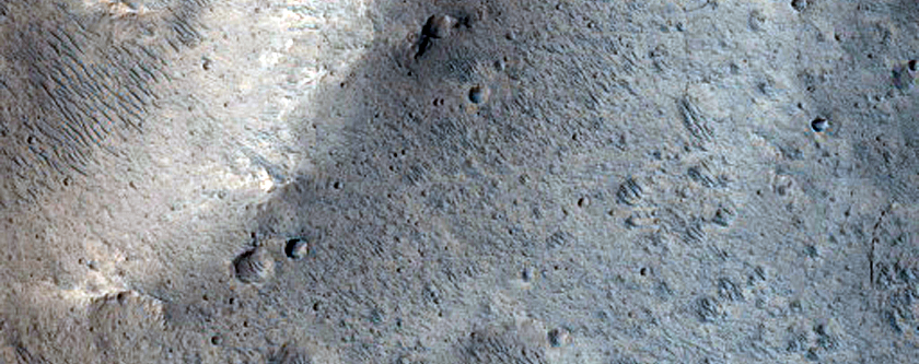 Valley System and Intersected Craters in Xanthe Terra