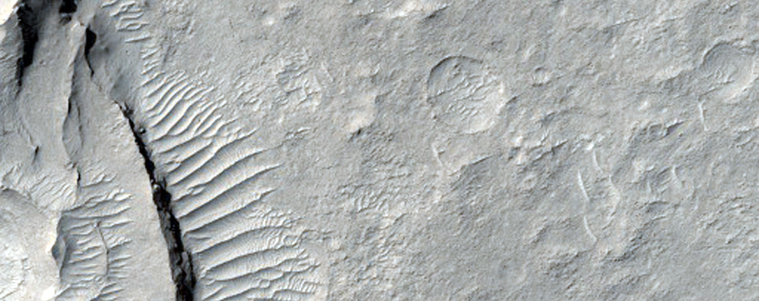 Zephyria Planum Sinuous Ridges