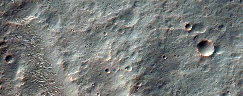 Southern Rim Elements in Saheki Crater