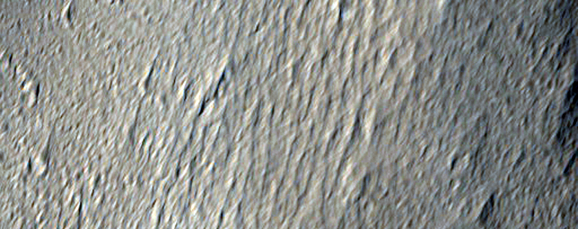 Valleys on Flank of Ceraunius Tholus