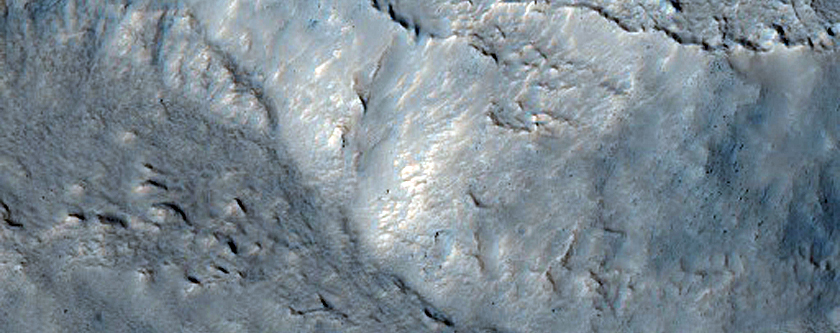 Possible Gully in Old Crater Wall in Mareotis Fossae
