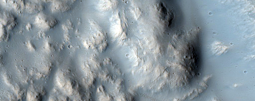 Krater i Tempe Terra