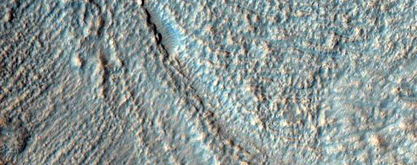 Monitor Slopes of Well-Preserved Impact Crater