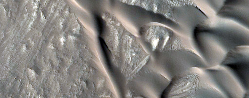 Dunes in Unusual Crater