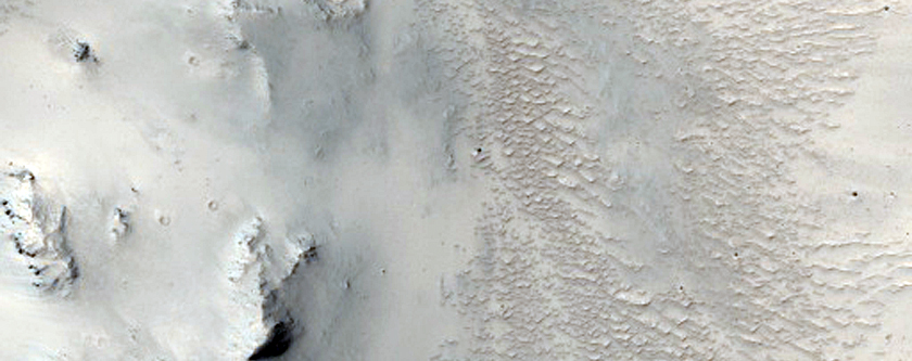 Crater Exposing Bedrock