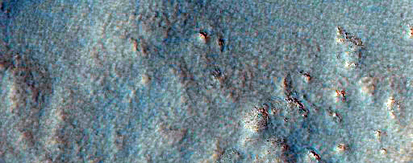 Polygons Northeast of Lyot Crater
